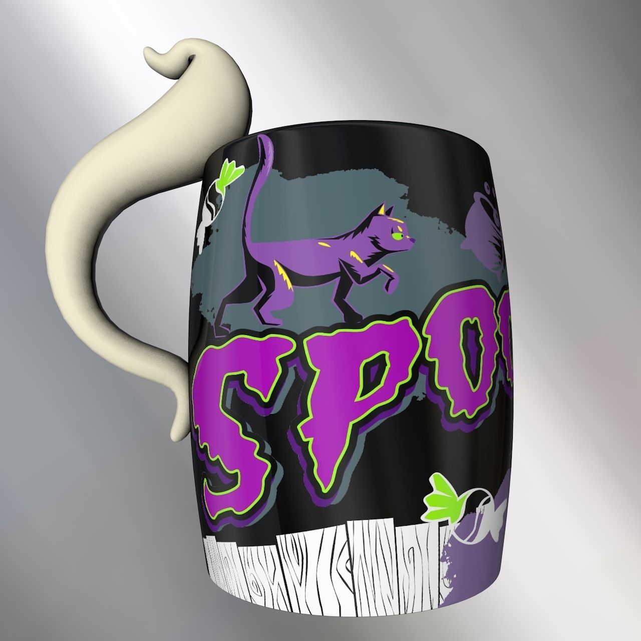 Halloween Mugs 3D model_14