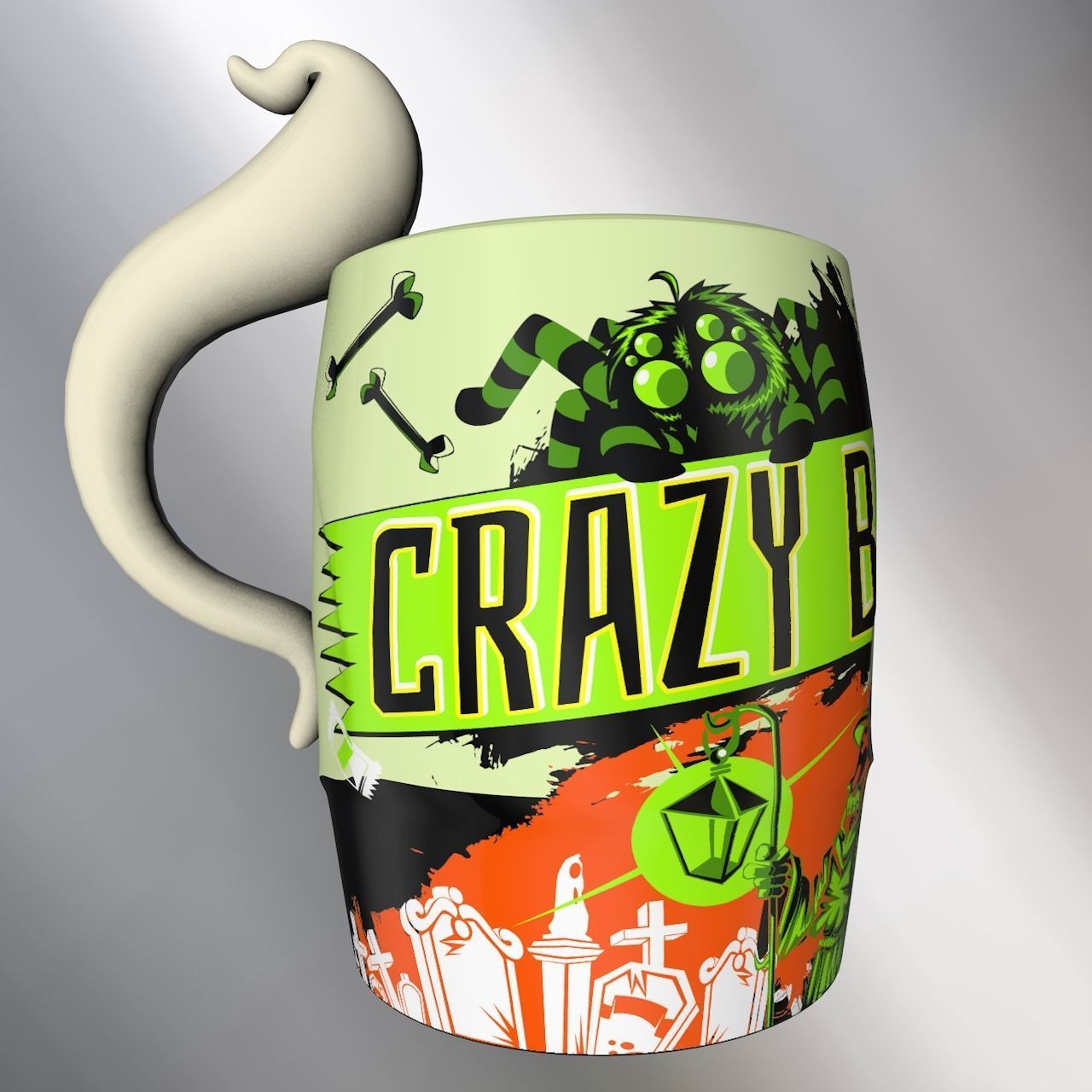Halloween Mugs 3D model_8
