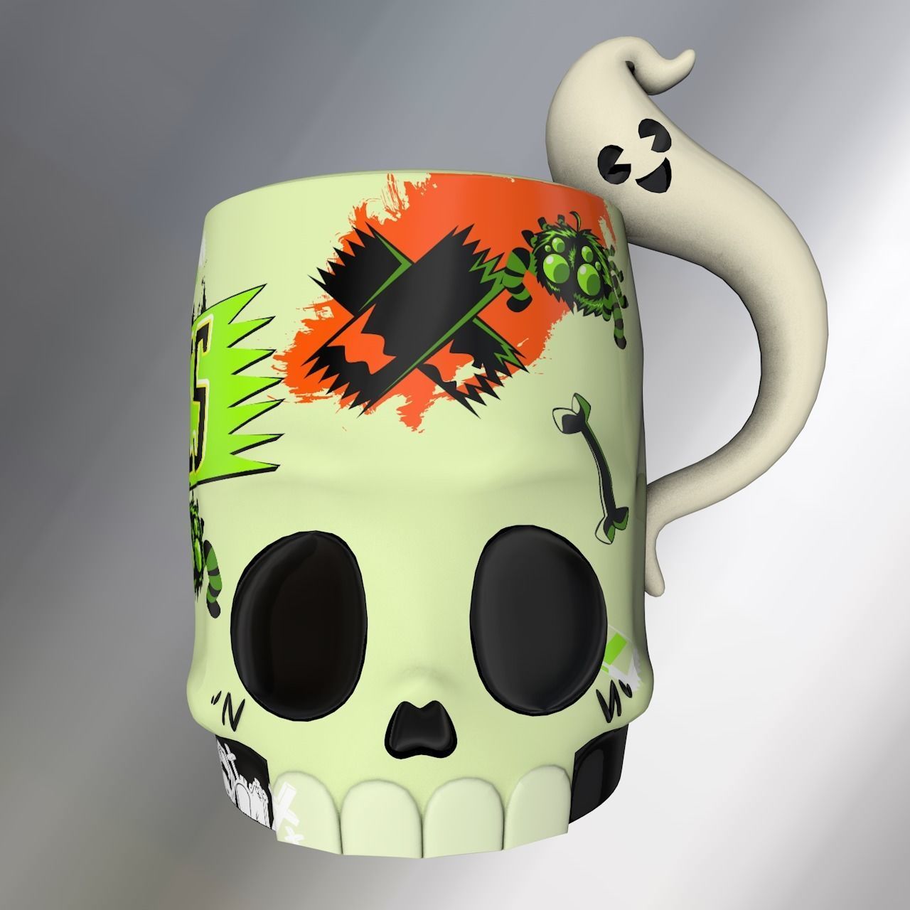 Halloween Mugs 3D model_6