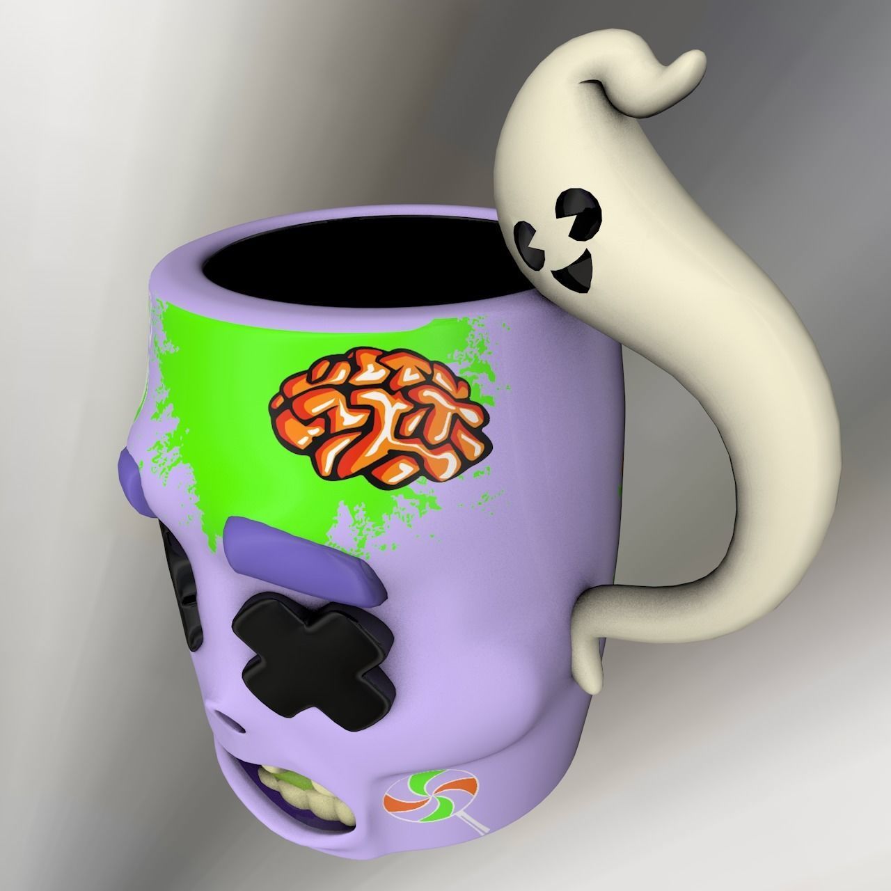 Halloween Mugs 3D model_23
