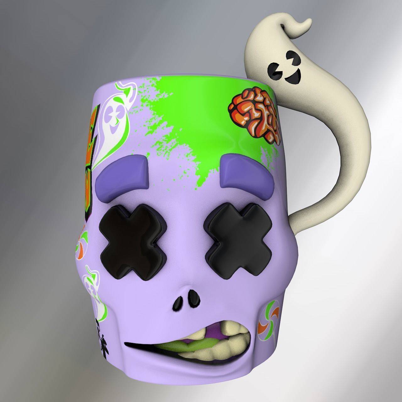 Halloween Mugs 3D model_18