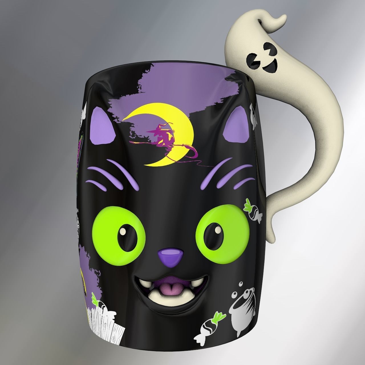 Halloween Mugs 3D model_12