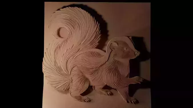 Skunk CNC 3d Print High Relief Sand Casting