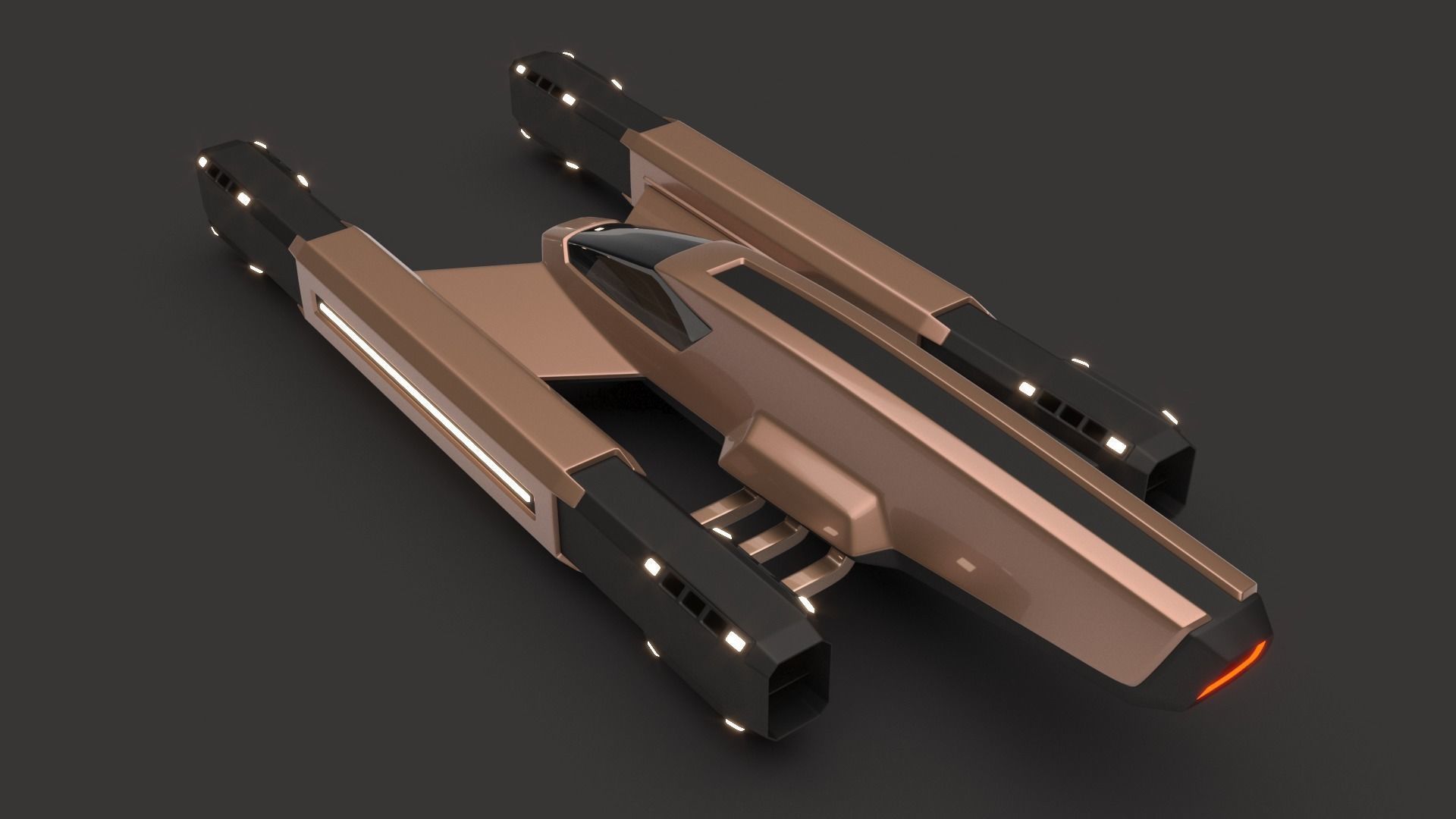 Racing Spaceship Vega 3D model_9