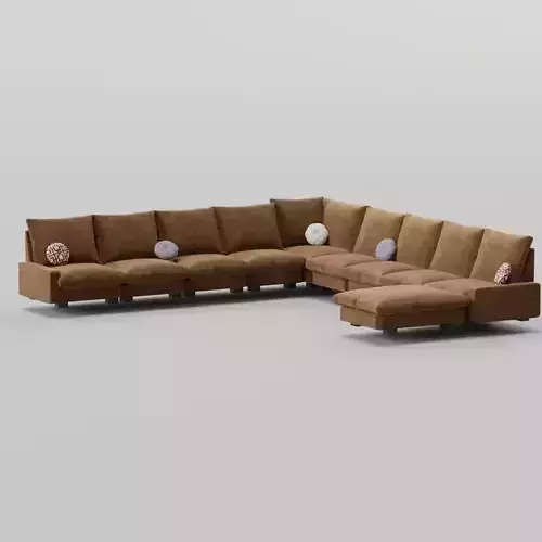 large L-shaped sectional sofa