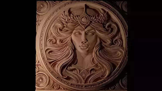 Sif CNC 3d Print High Relief Sand Casting 3D print model