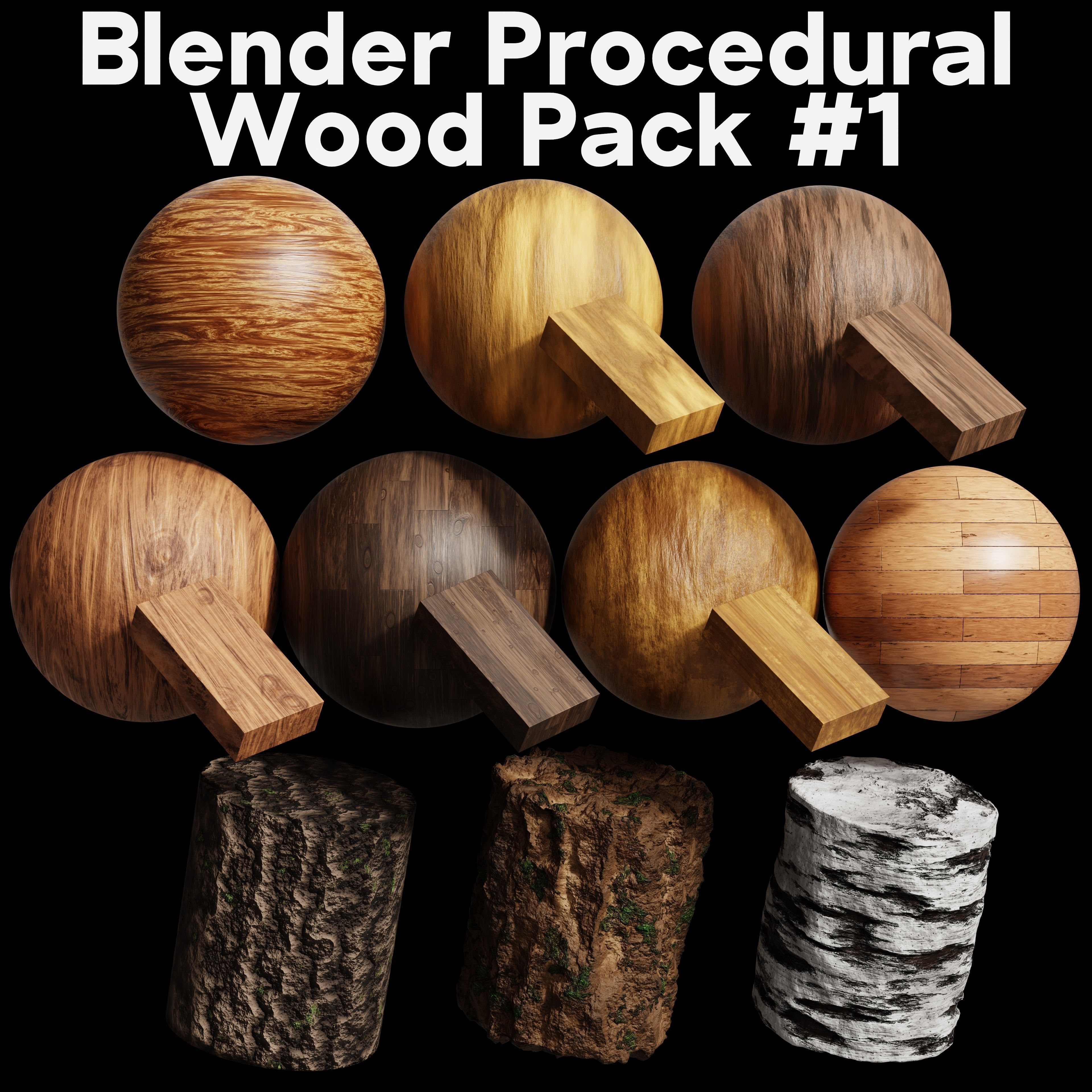 Blender Procedural Wood Material Pack 1 Texture_10