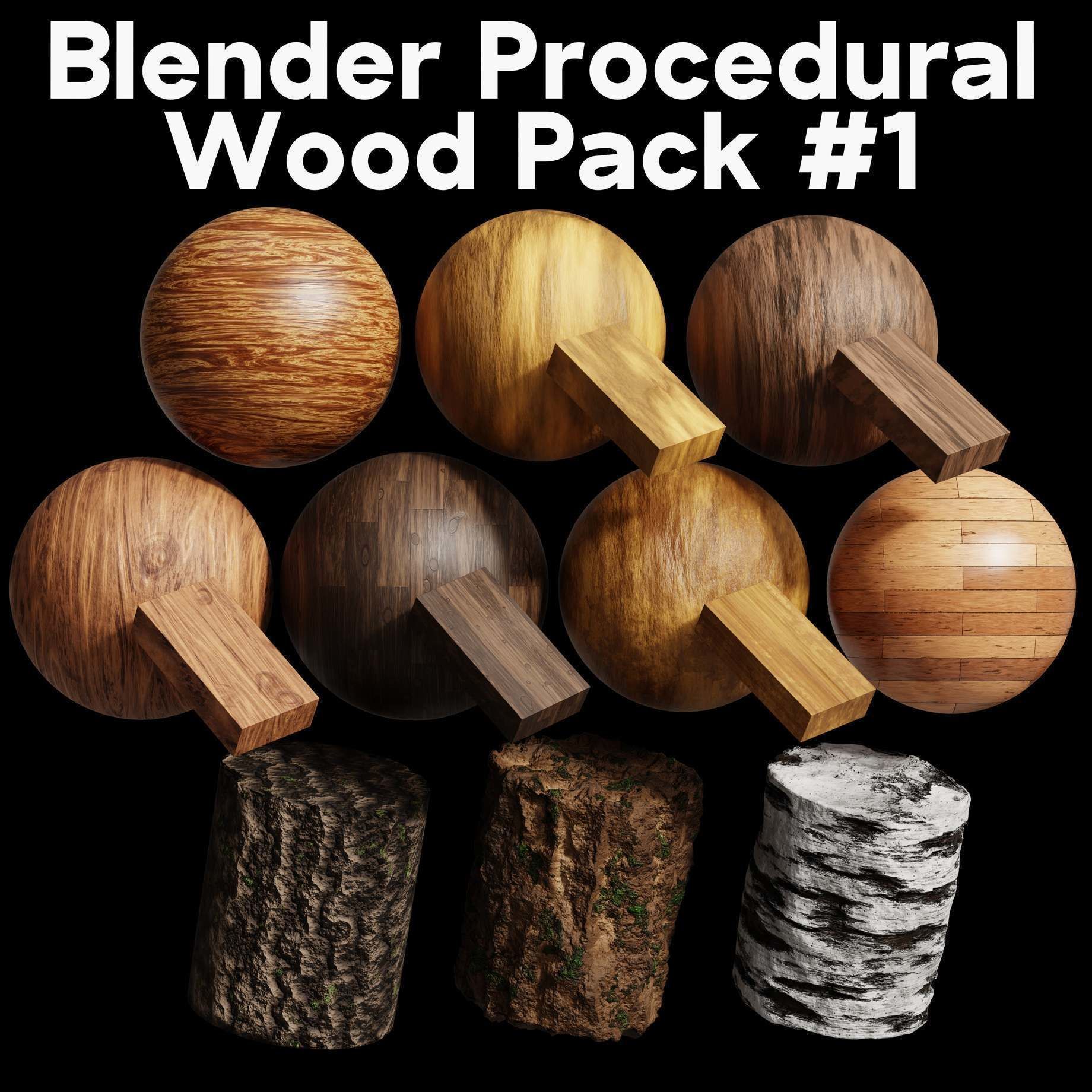 Blender Procedural Wood Material Pack 1 Texture_8