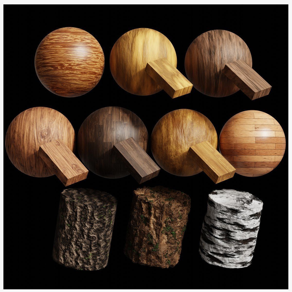 Blender Procedural Wood Material Pack 1 Texture_21