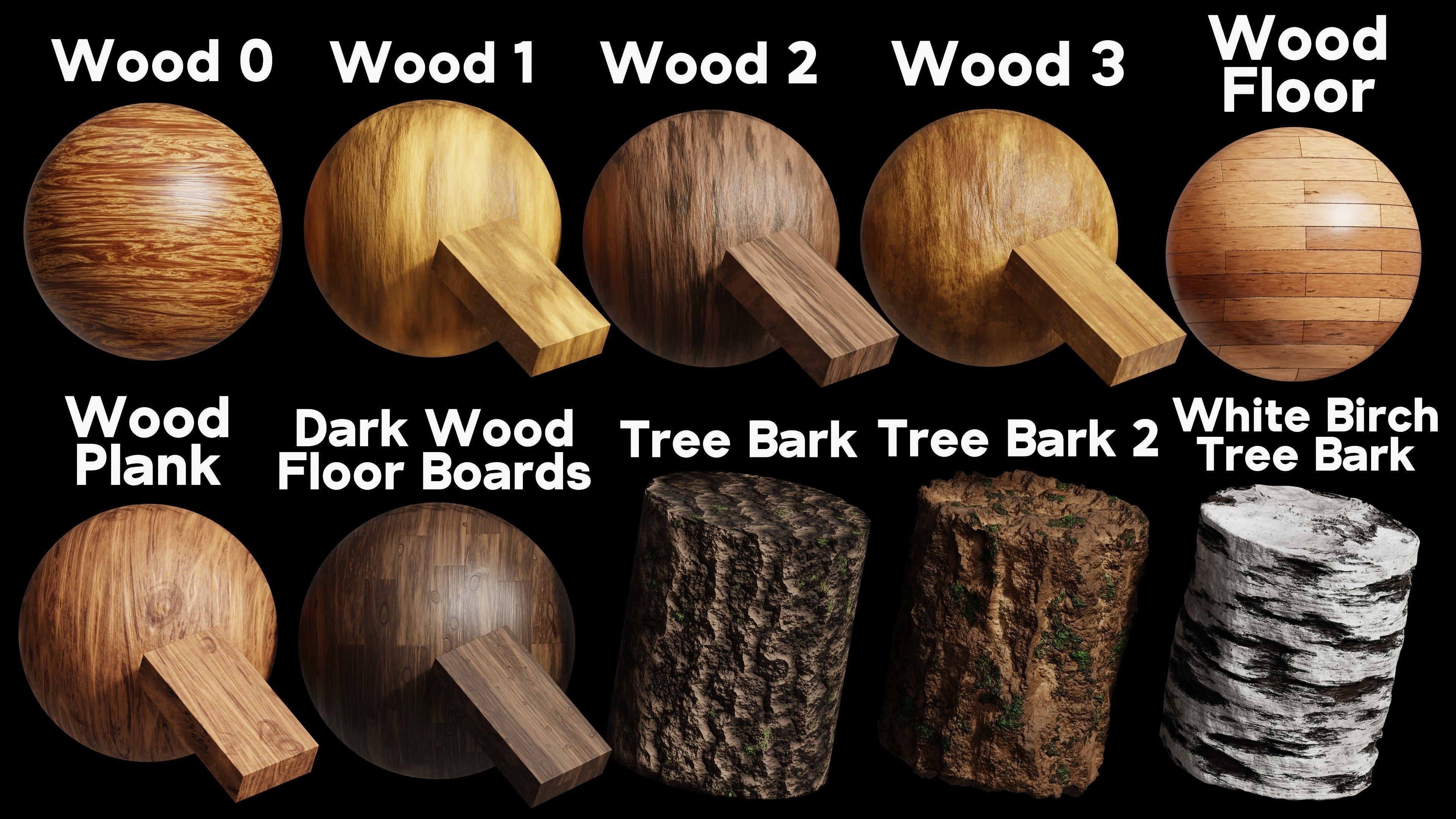 Blender Procedural Wood Material Pack 1 Texture_4