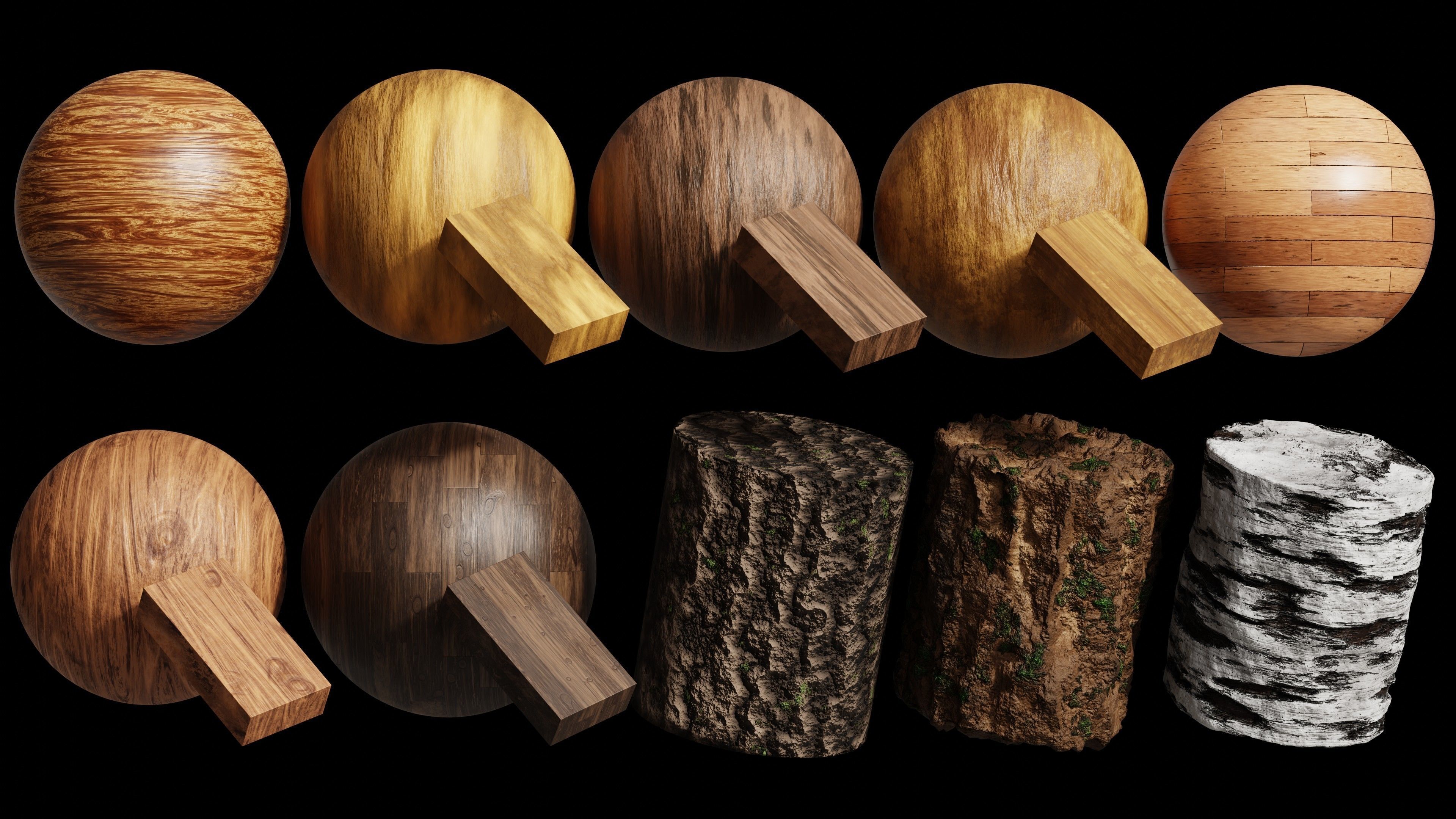 Blender Procedural Wood Material Pack 1 Texture_5