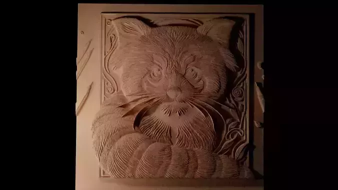 Red Panda CNC 3d Print High Relief Sand Casting