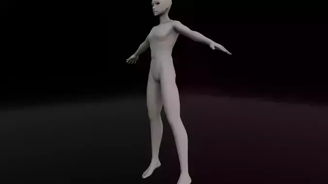 Female Body Base 3D Model Low-poly 3D model Female Body Base 3D Model Low-poly 3D model