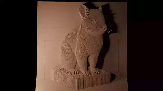 Quoll CNC 3d Print High Relief Sand Casting