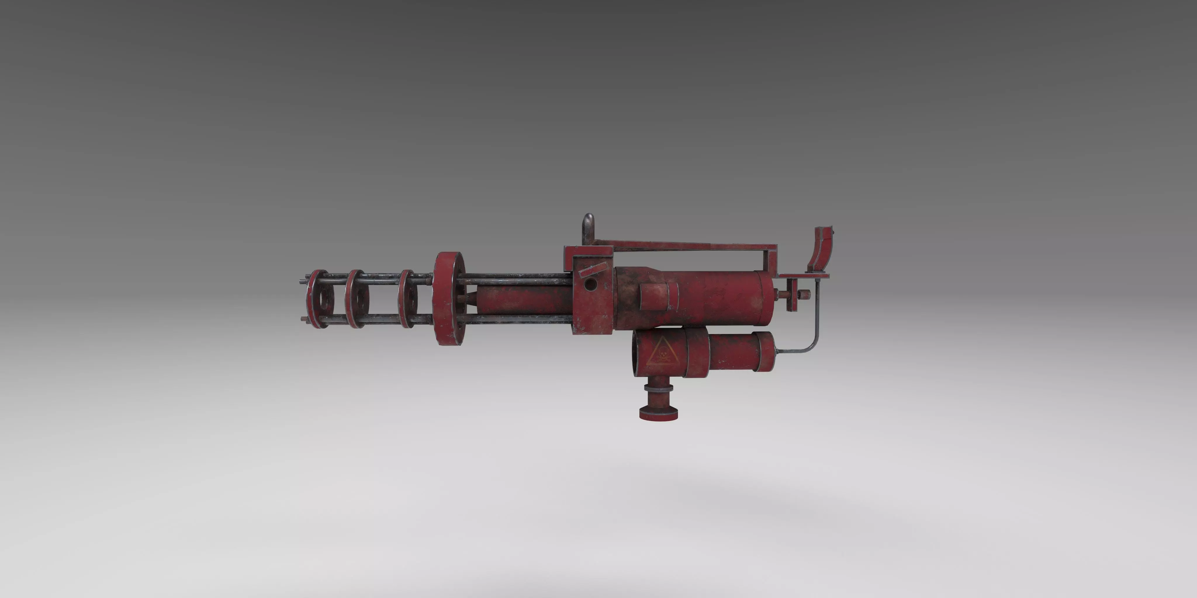 Machine Gun which went through Afghanistan 3D model_0