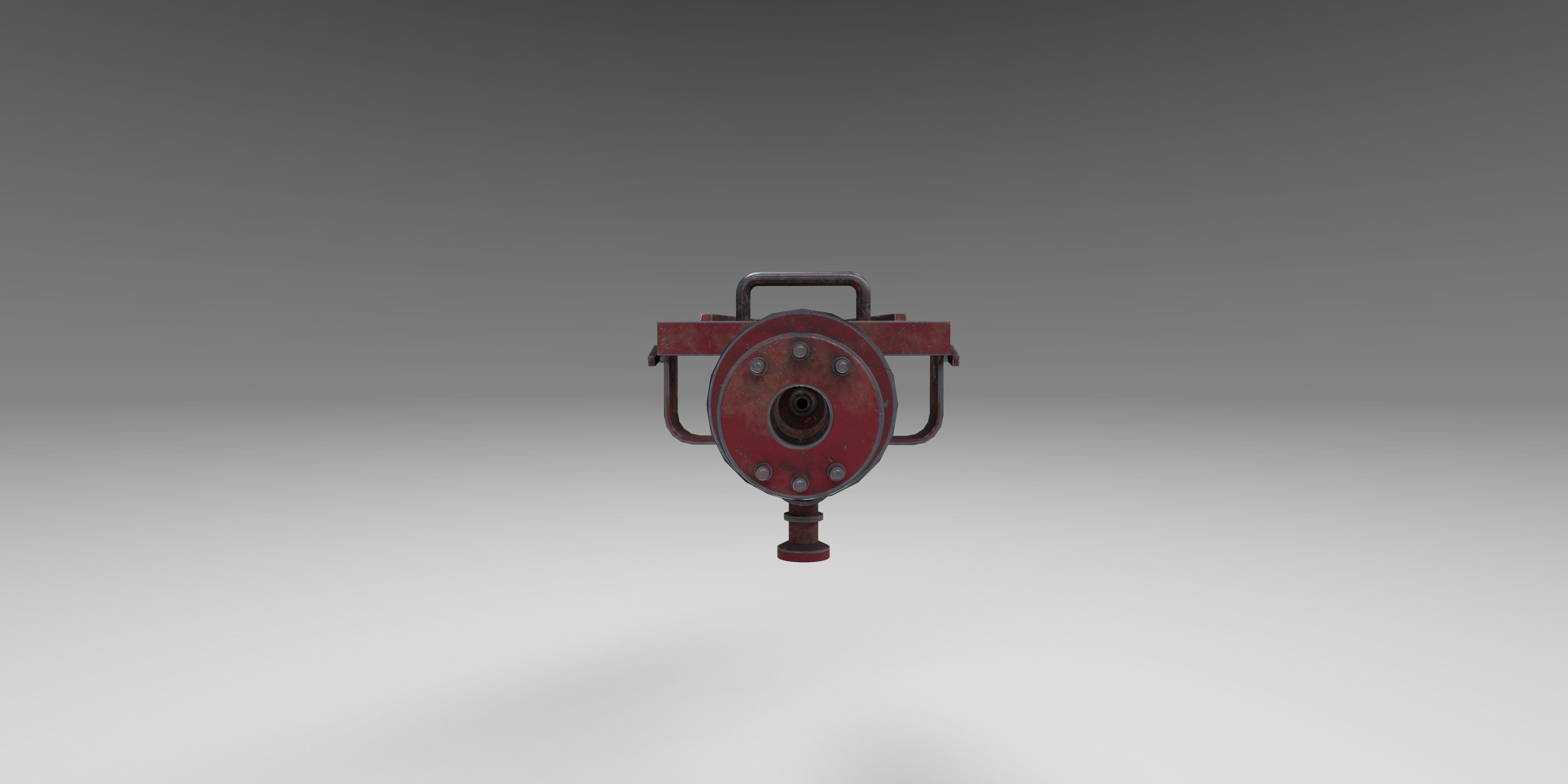 Machine Gun which went through Afghanistan 3D model_1