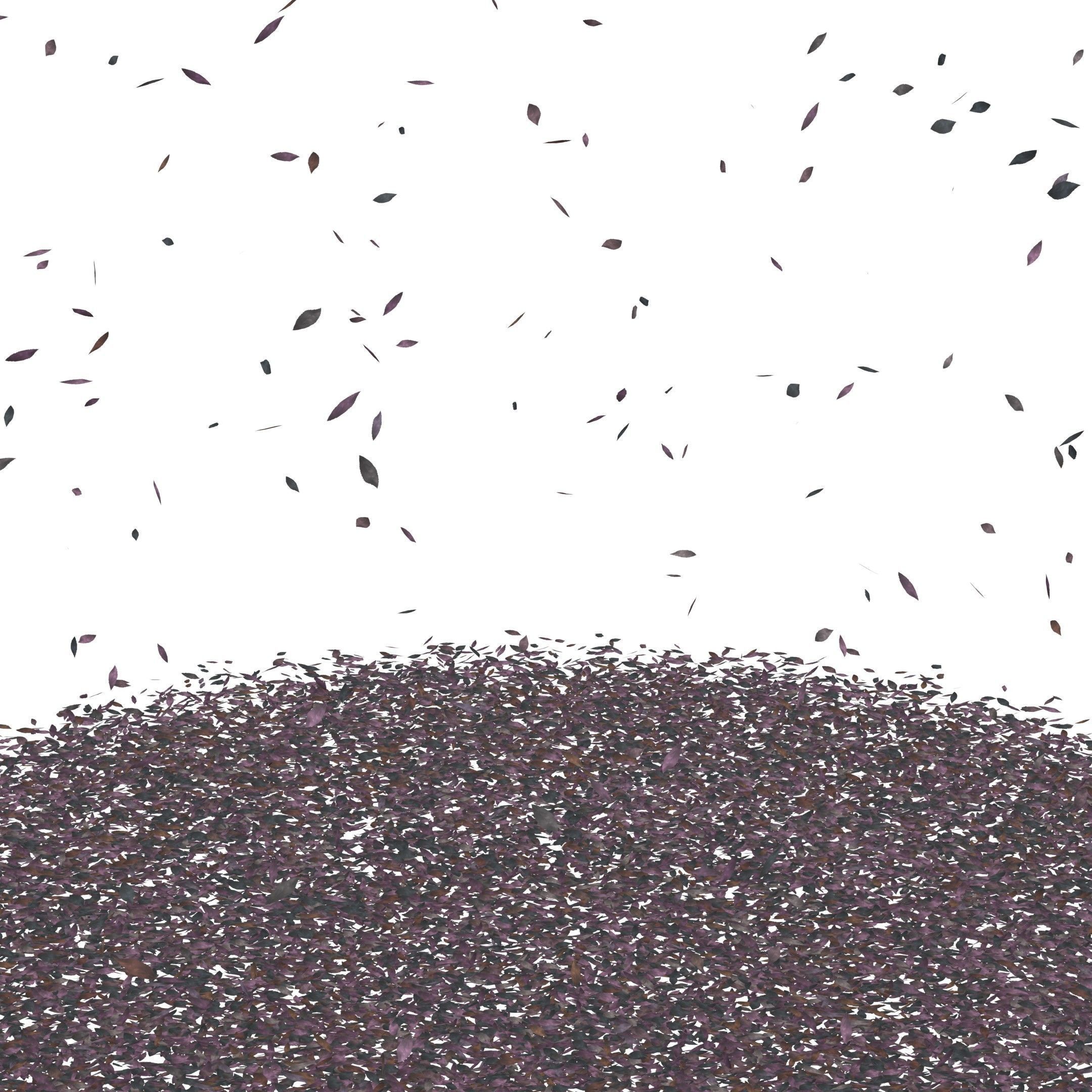 ash leaves falling looping rigged animated Low-poly 3D model Low-poly 3D model_2