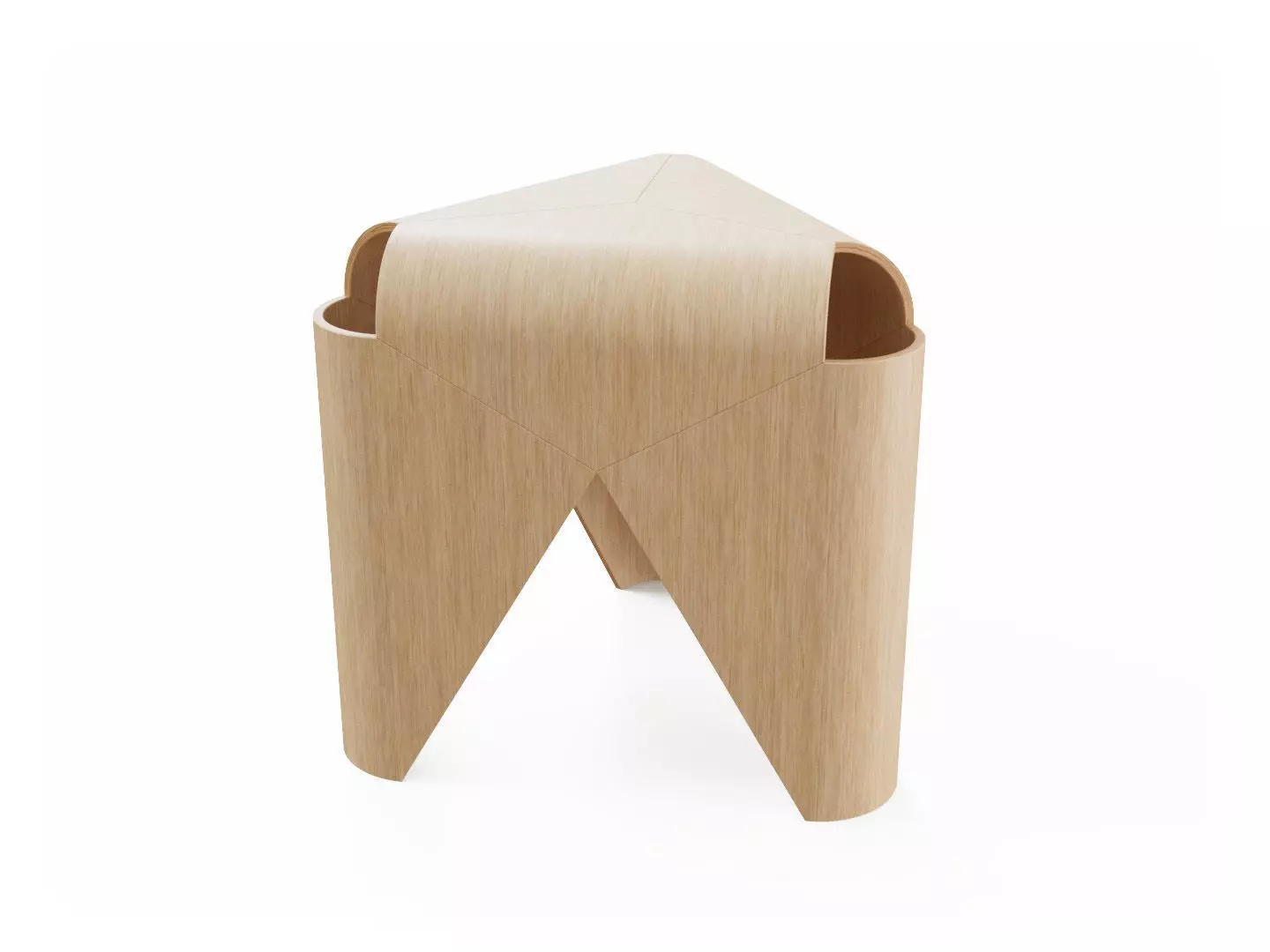 Scandinavian Design Stool Free 3D model