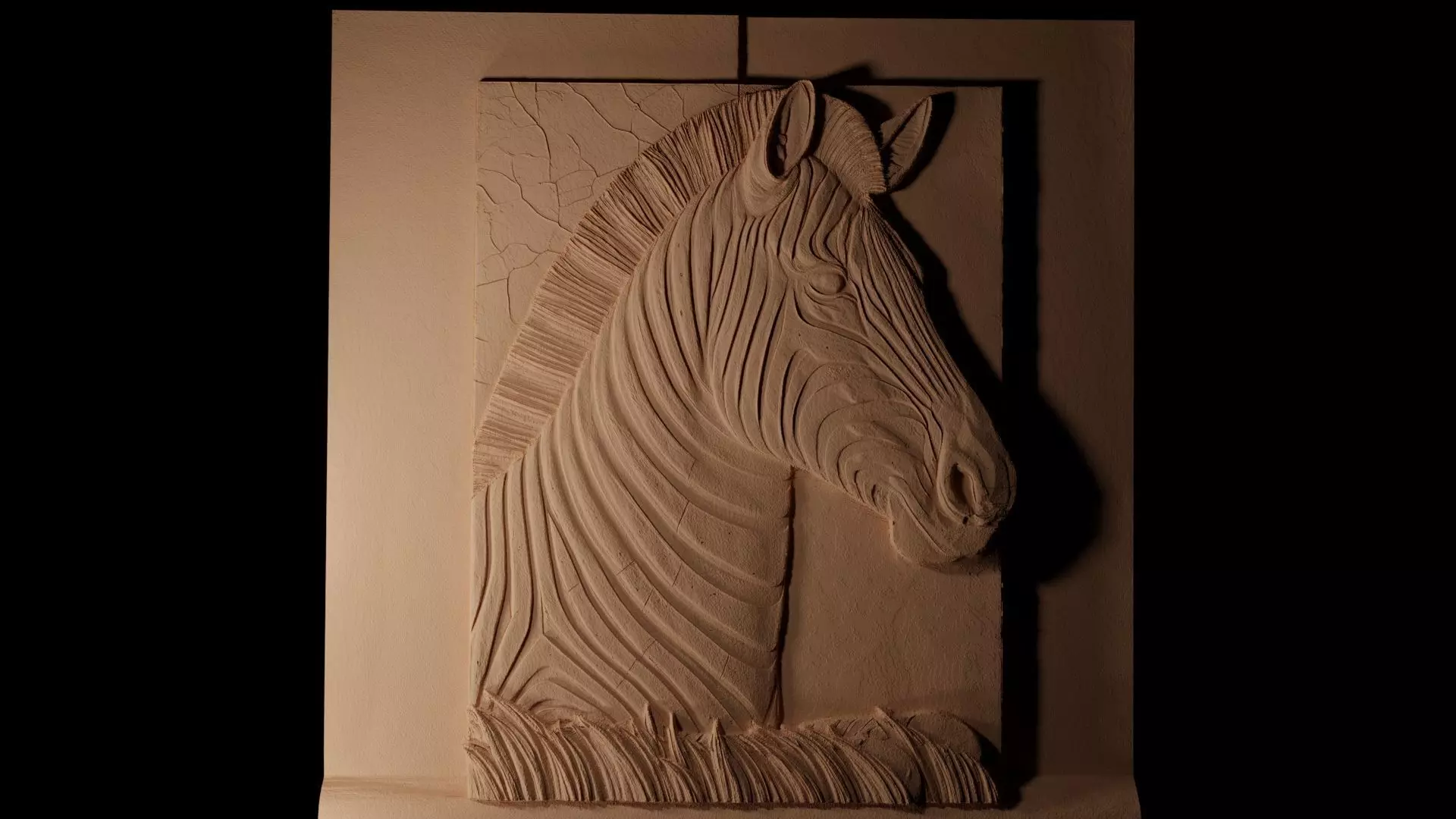 Quagga CNC 3d Print High Relief Sand Casting 3D print model_0