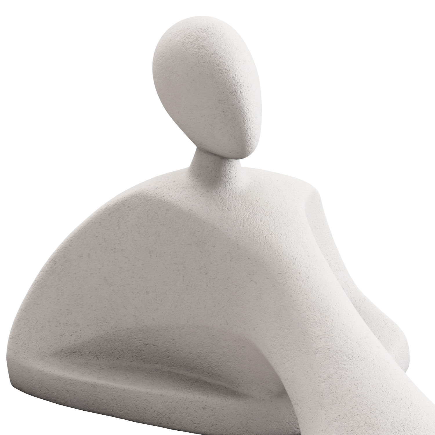 Lying Person figurine 3D model_2