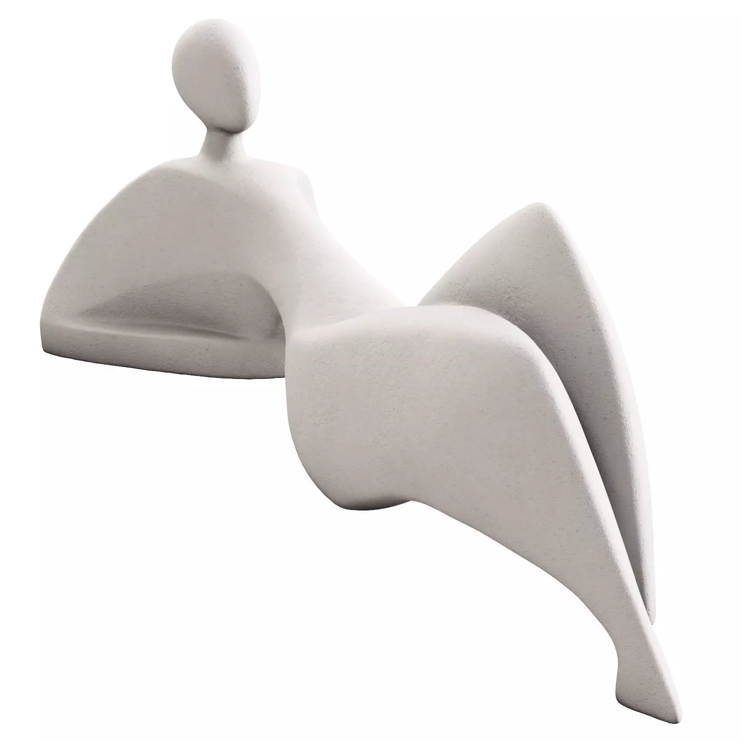 Lying Person figurine 3D model_0