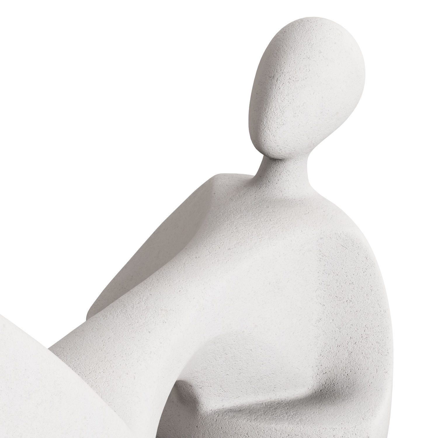 Lying Person figurine 3D model_3