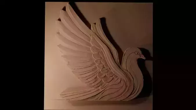 Pigeon CNC 3d Print High Relief Sand Casting