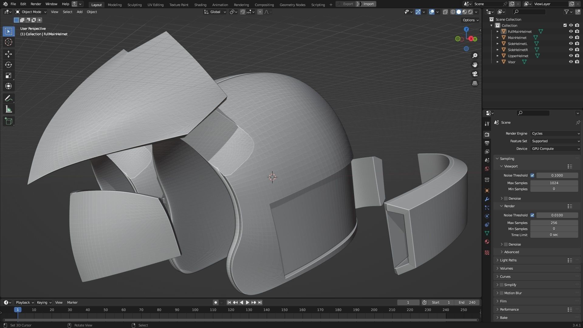 Yu-Gi-Oh 5ds Jack Atlas Duel Runner Helmet for Cosplay 3D print model_10