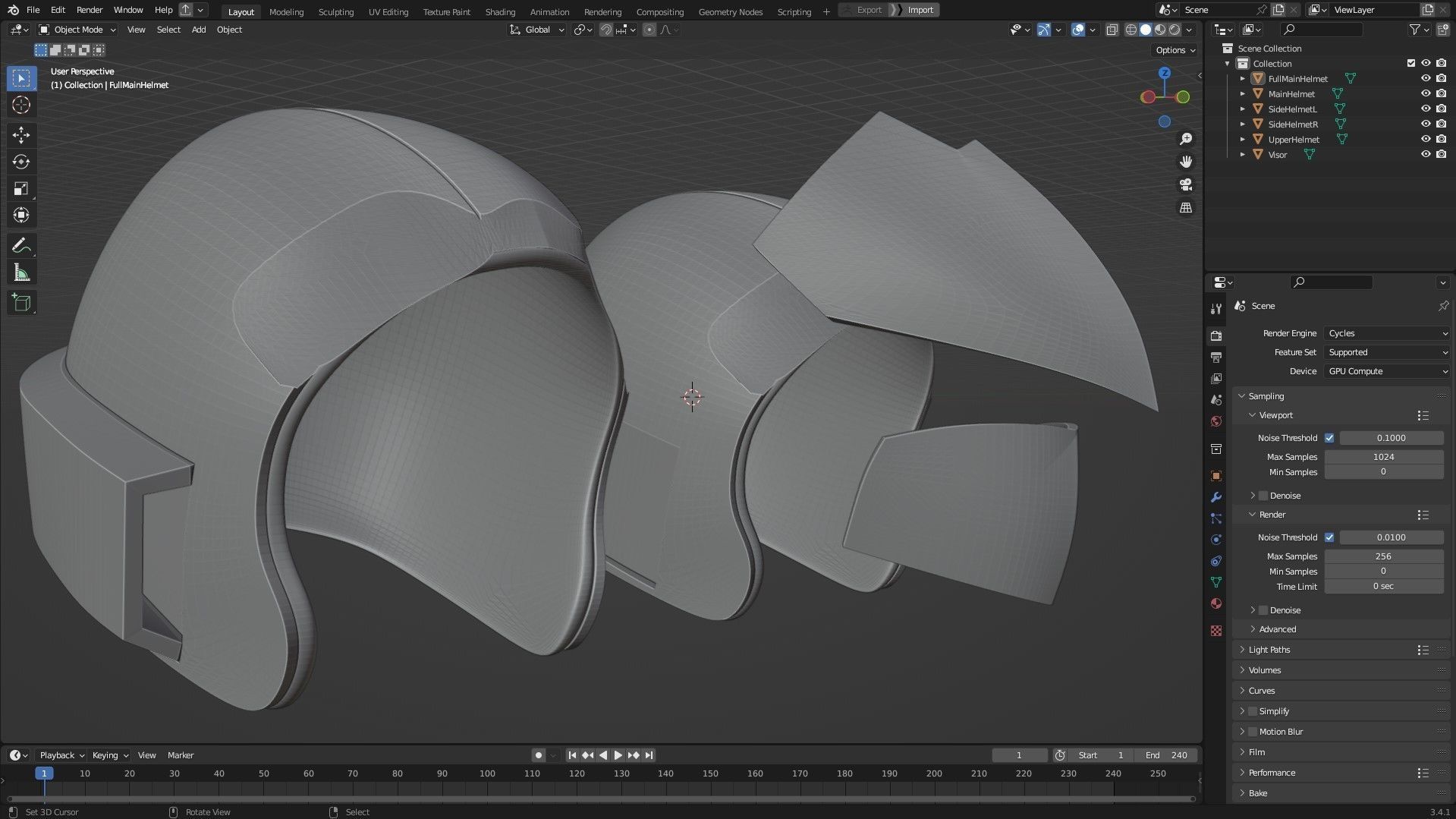 Yu-Gi-Oh 5ds Jack Atlas Duel Runner Helmet for Cosplay 3D print model_11