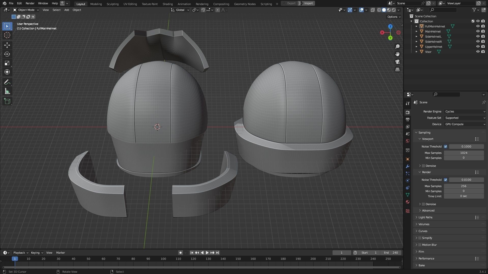 Yu-Gi-Oh 5ds Jack Atlas Duel Runner Helmet for Cosplay 3D print model_12