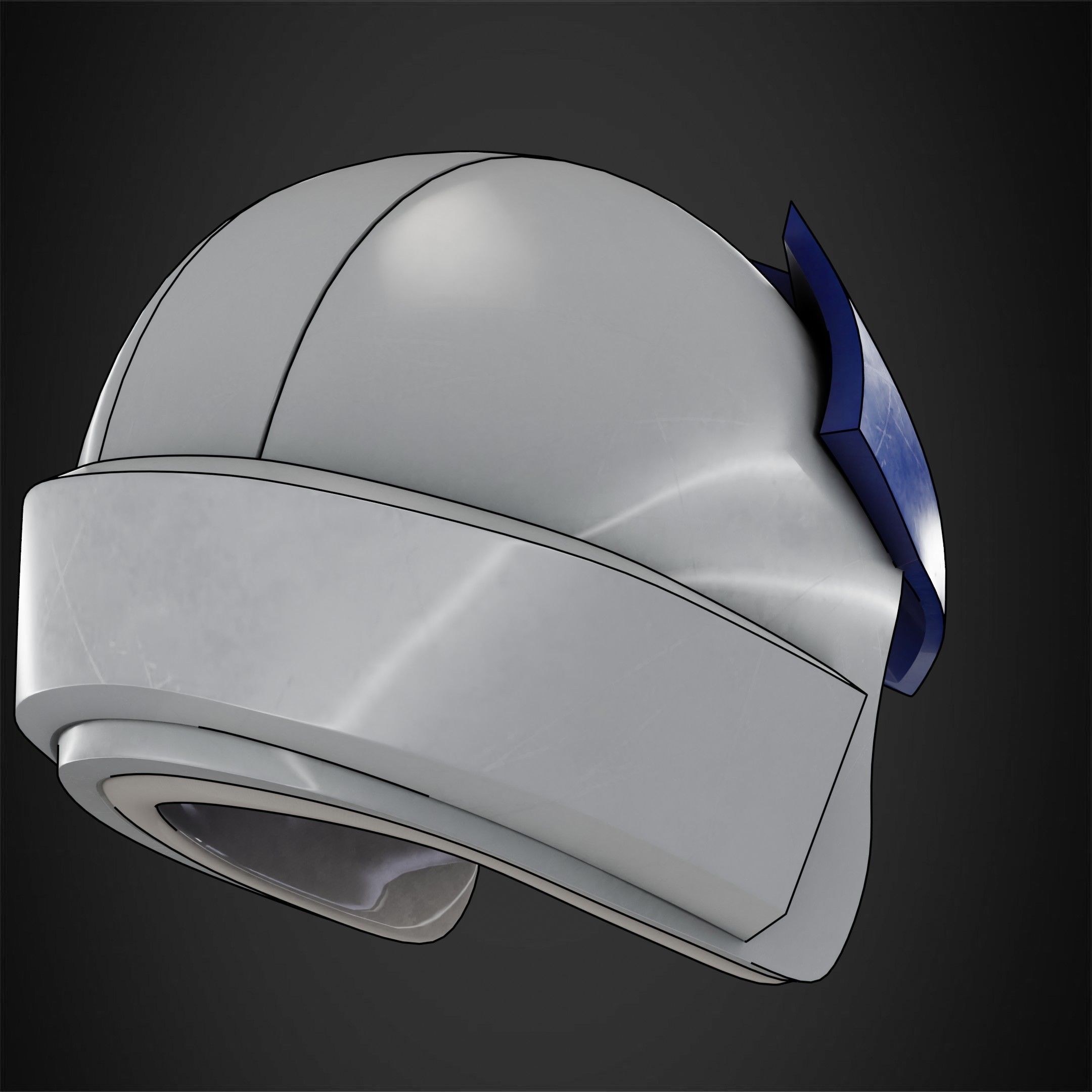 Yu-Gi-Oh 5ds Jack Atlas Duel Runner Helmet for Cosplay 3D print model_7