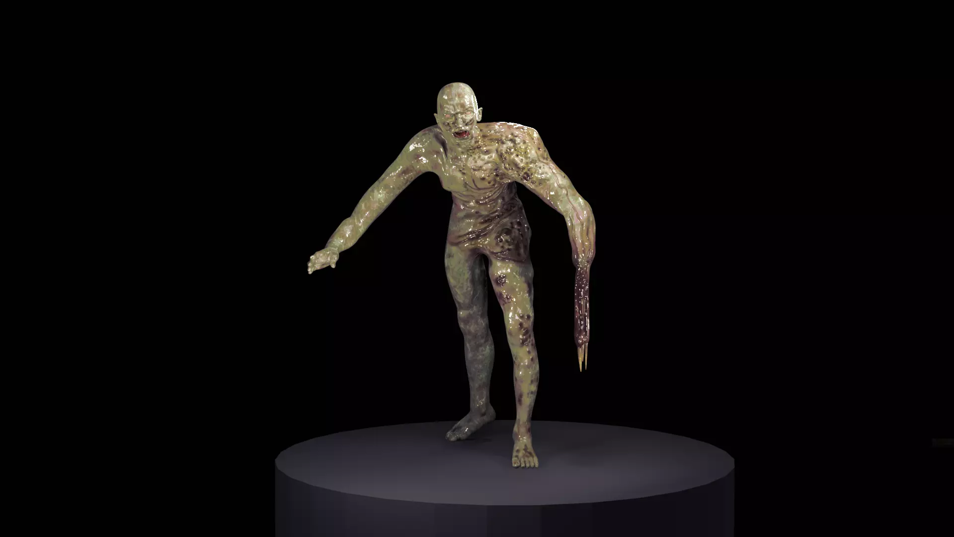 monster - zombie Free low-poly 3D model