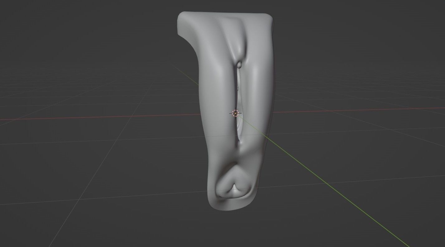 Realistic Vagina Lowpoly Low-poly 3D model_2