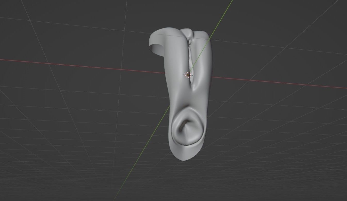 Realistic Vagina Lowpoly Low-poly 3D model_3