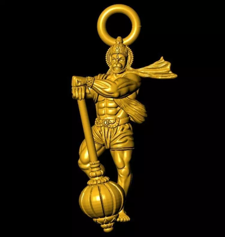 Hanumanji 3D Model 3D print model_0