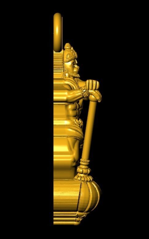 Hanumanji 3D Model 3D print model_3