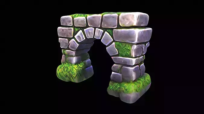 stylized stone arch