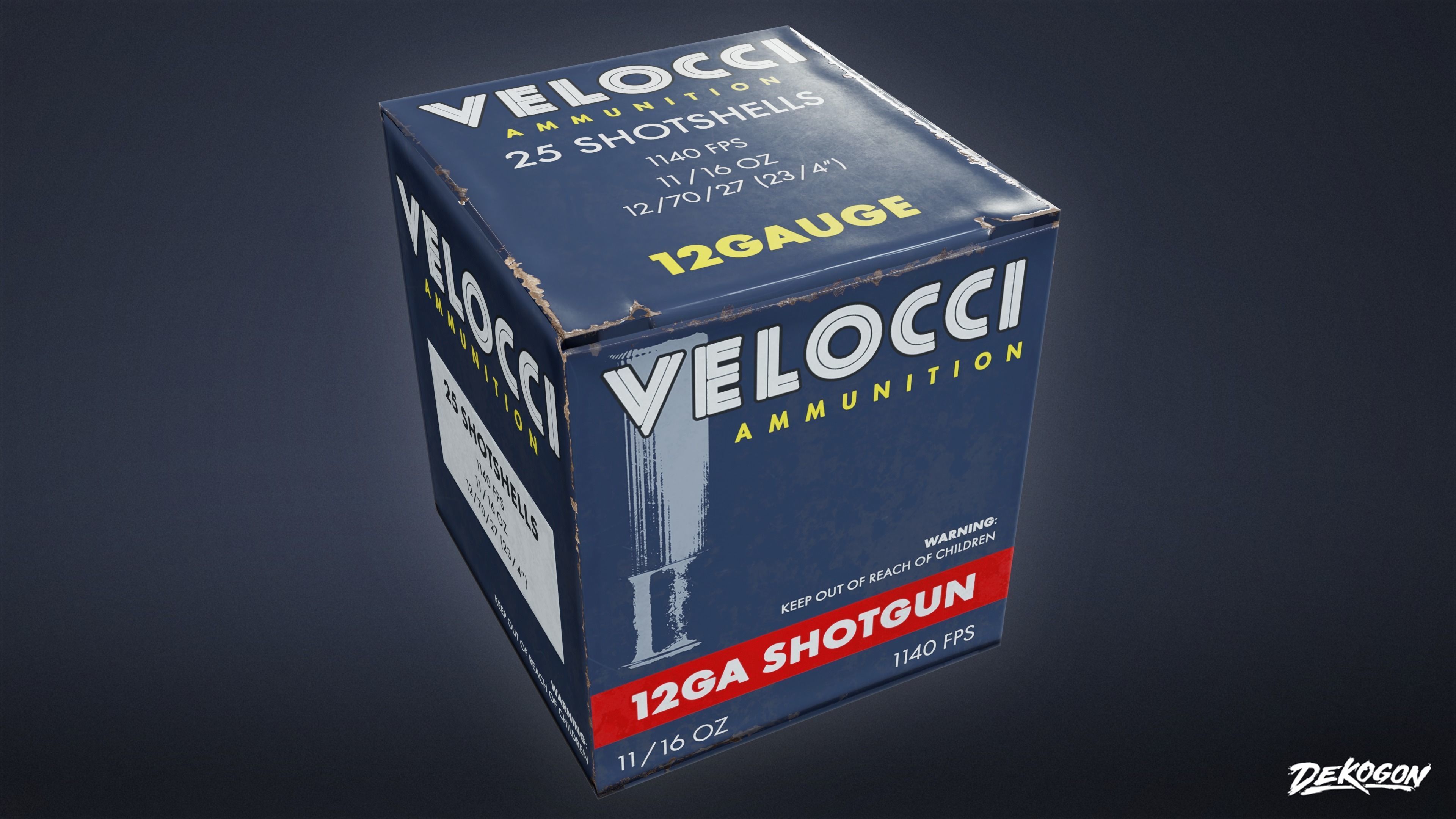 FIRING RANGE - Ammo Boxes 01 - LOW POLY Low-poly 3D model_9