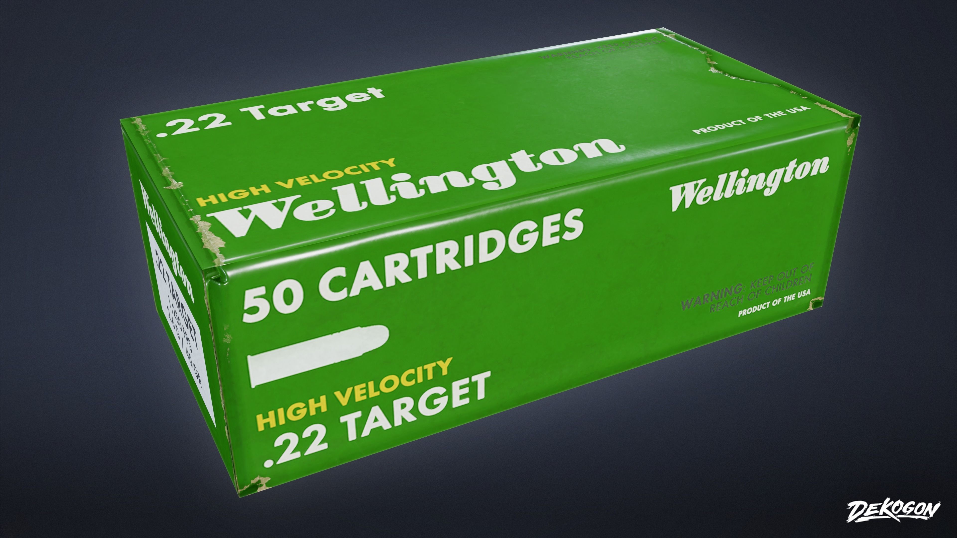 FIRING RANGE - Ammo Boxes 01 - LOW POLY Low-poly 3D model_6