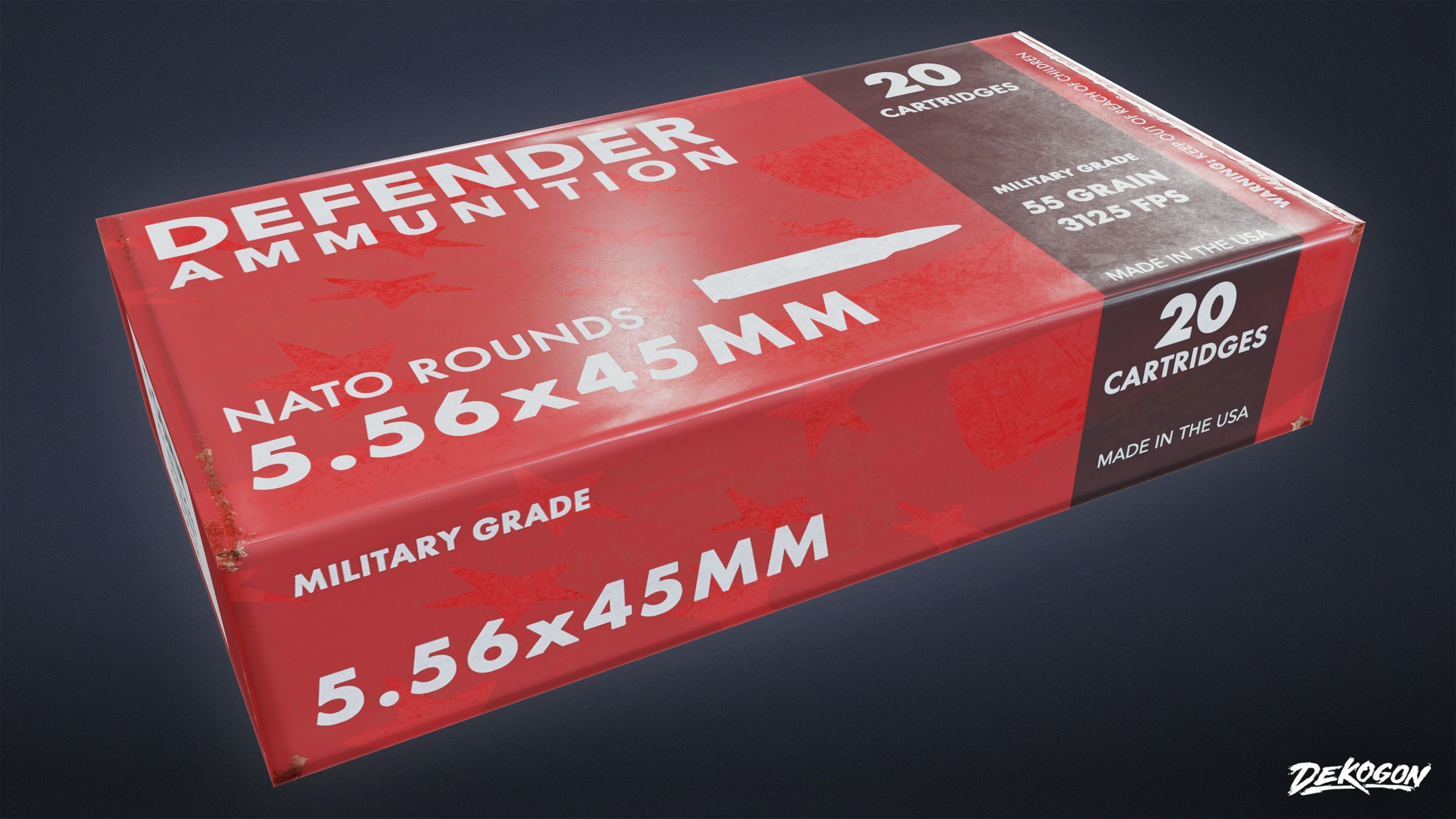 FIRING RANGE - Ammo Boxes 01 - LOW POLY Low-poly 3D model_8