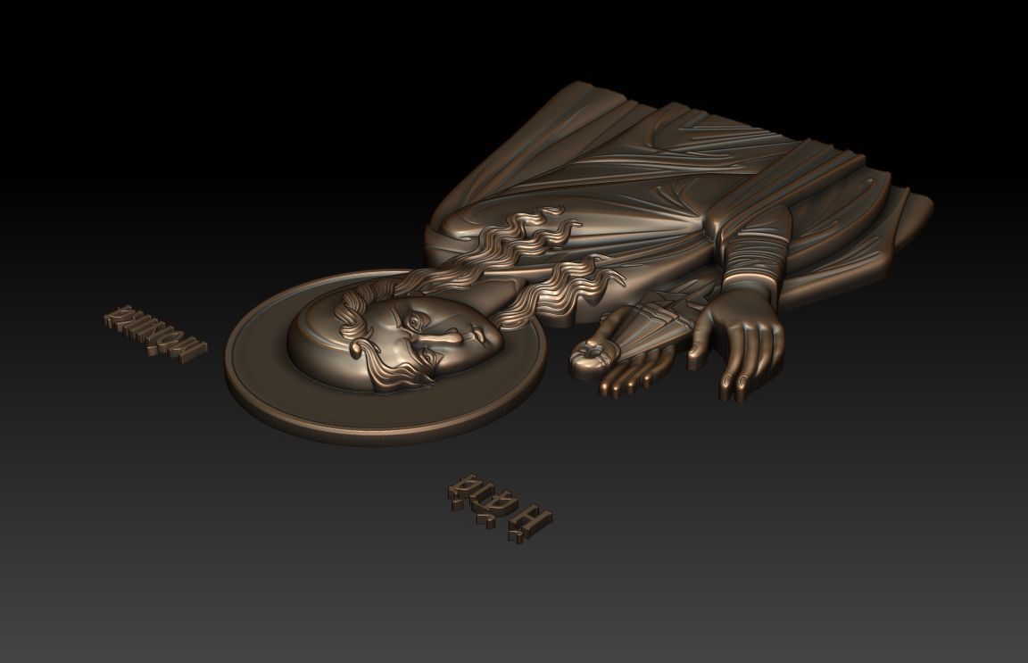 Saint Monica 3D print model_7