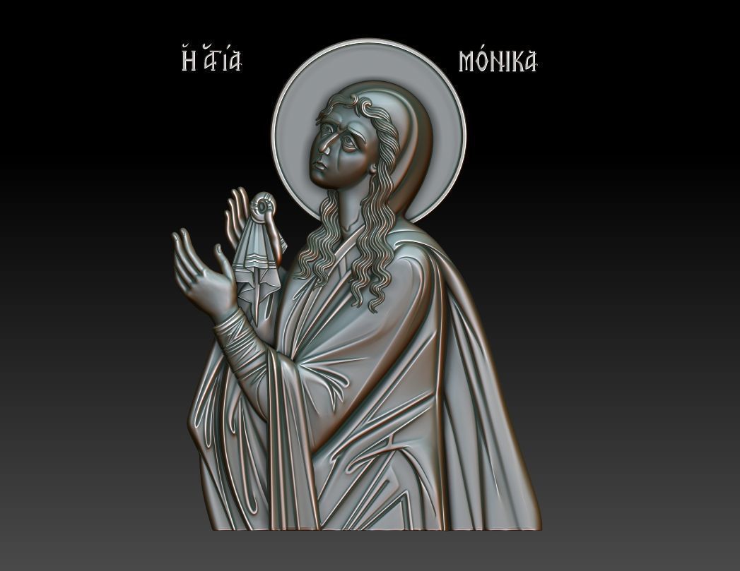 Saint Monica 3D print model_8