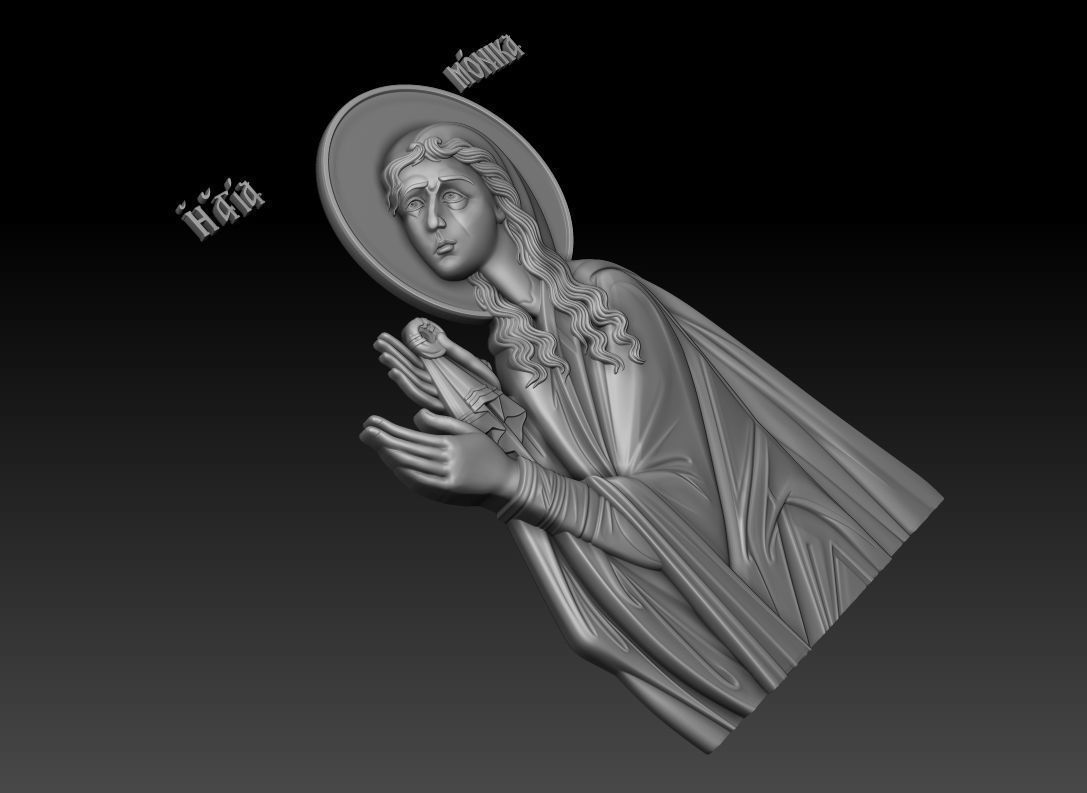 Saint Monica 3D print model_13