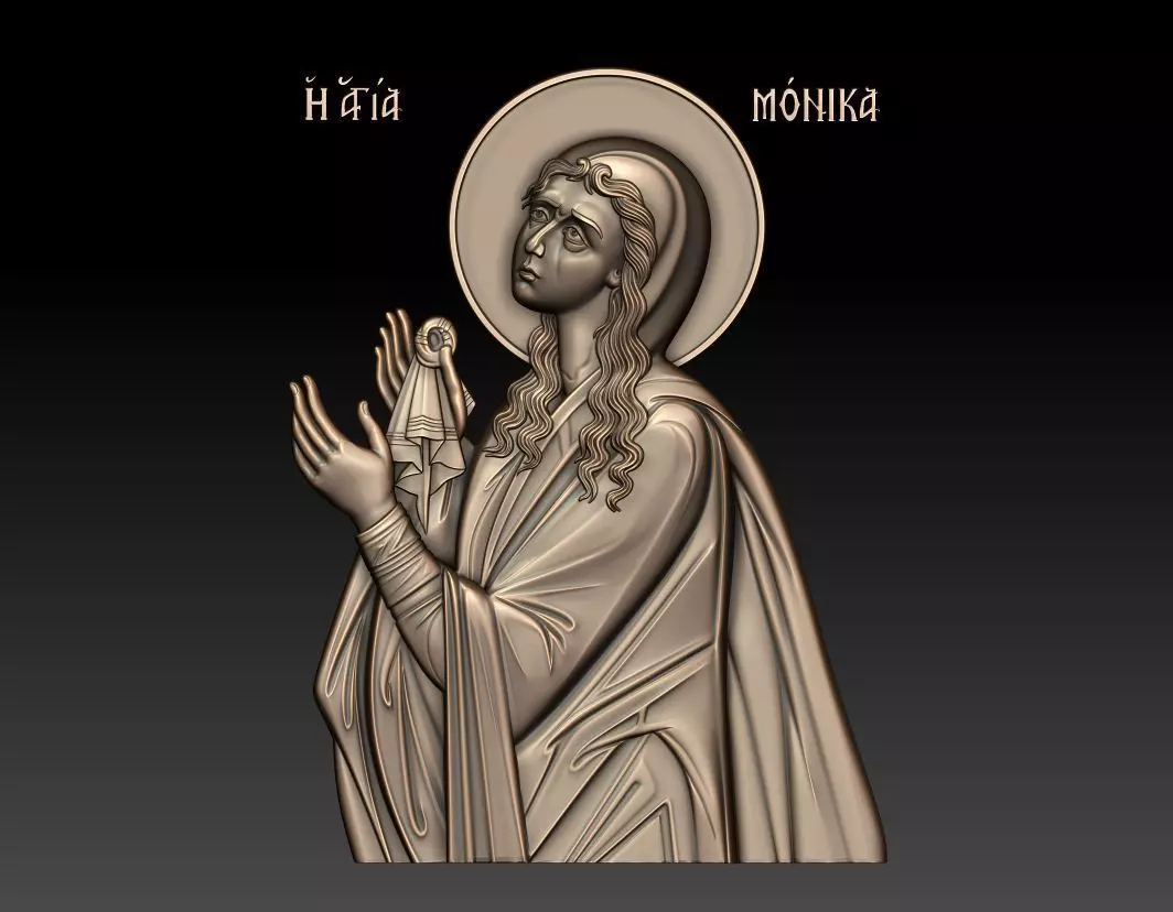 Saint Monica 3D print model_0