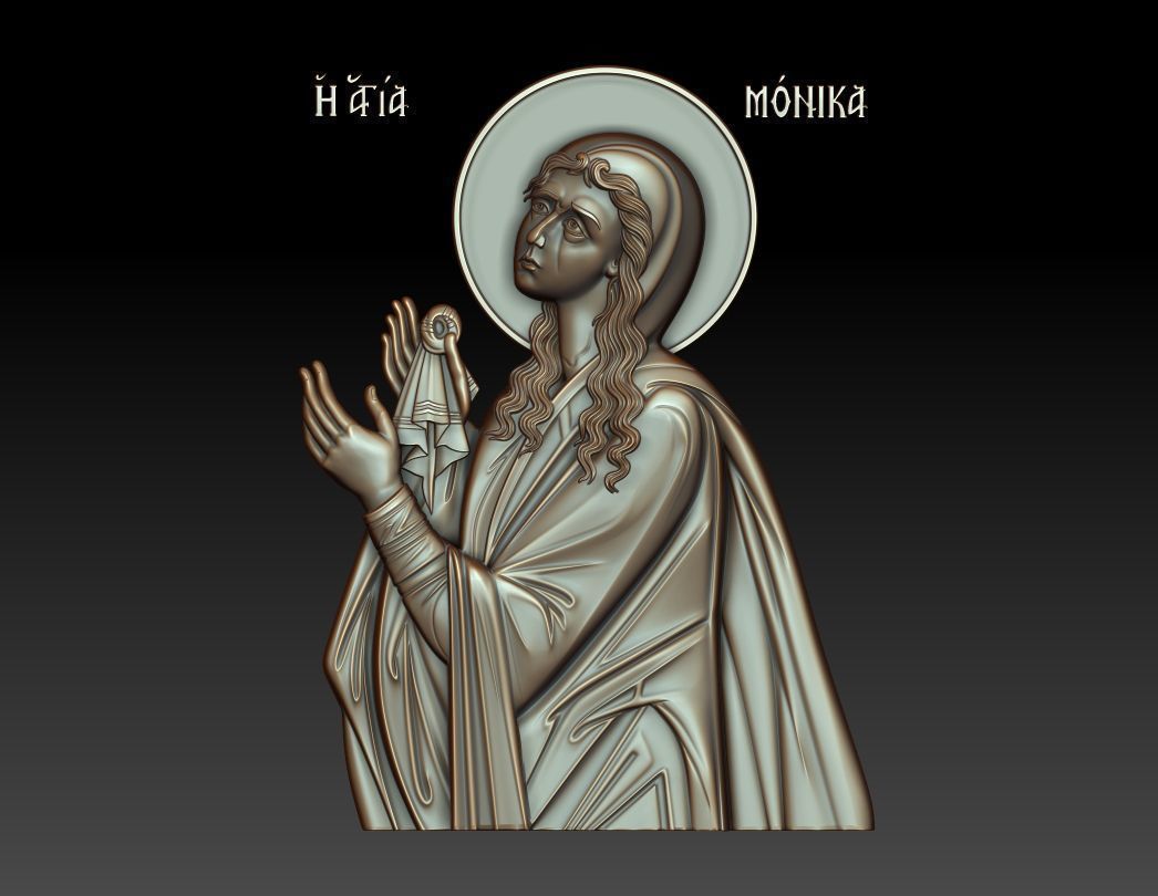 Saint Monica 3D print model_10