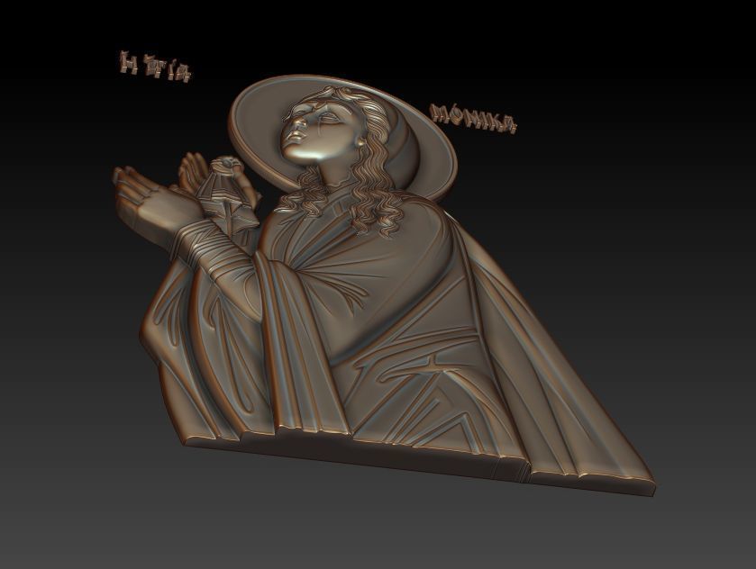 Saint Monica 3D print model_11
