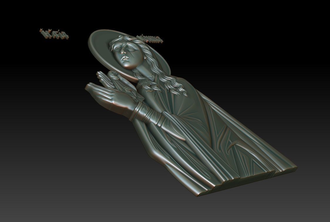Saint Monica 3D print model_9