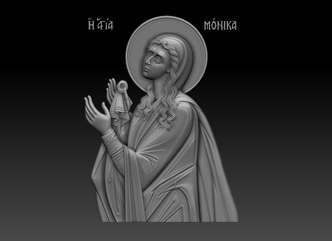 Saint Monica 3D print model_12