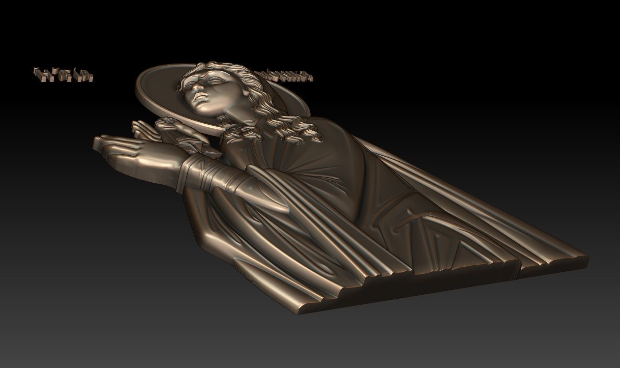 Saint Monica 3D print model_2