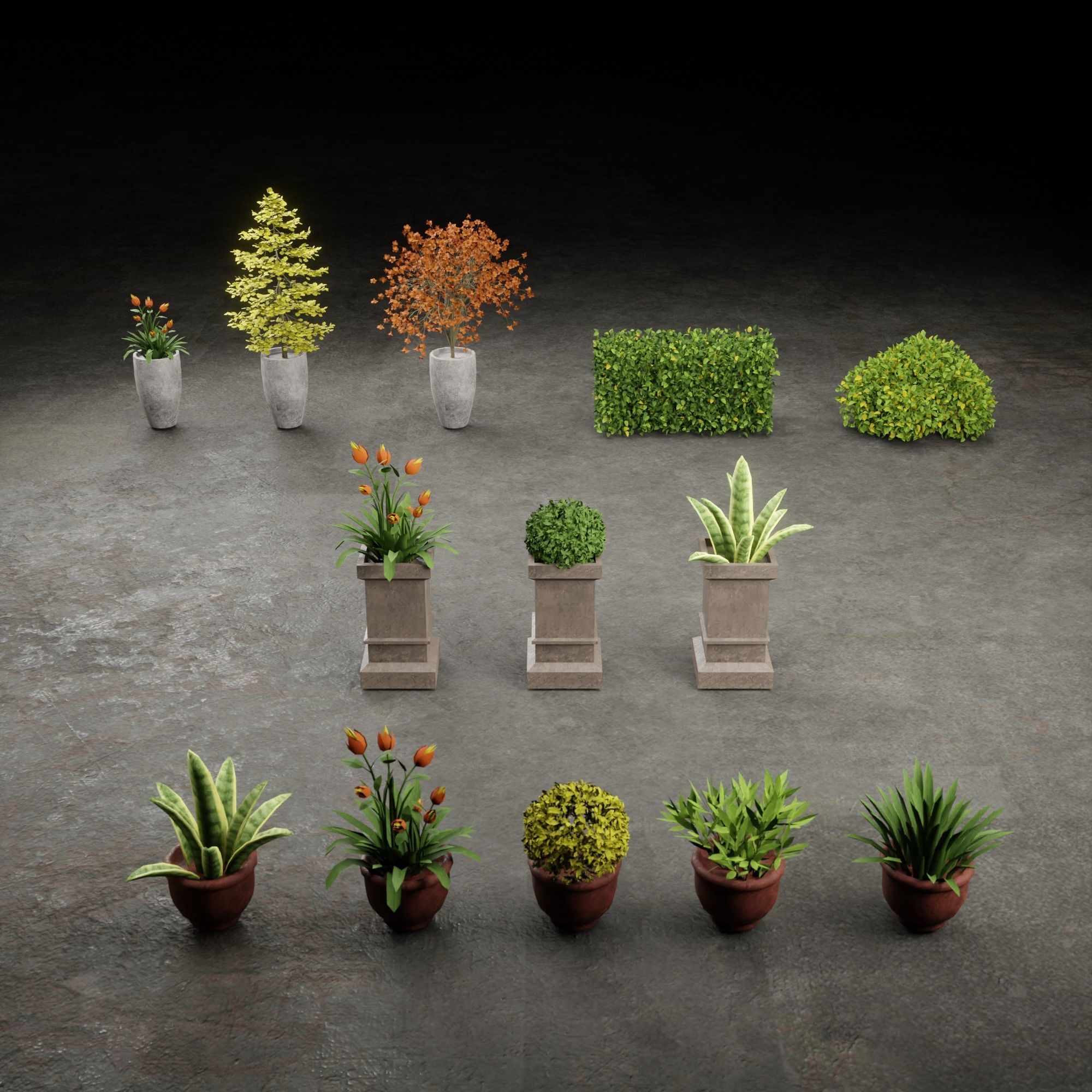 URBAN CITY SCENE WITH ALL THE ASSET 3D Model Collection_22